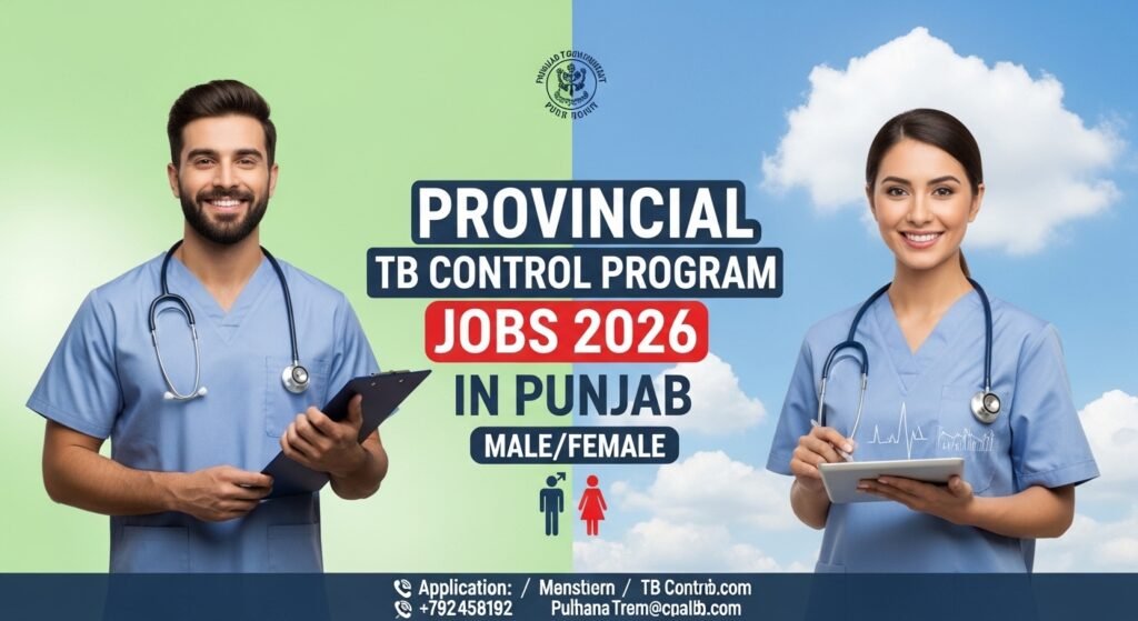 Provincial TB Control Program Jobs 2026 in Punjab Male/Female