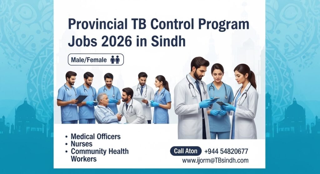 Provincial TB Control Program Jobs 2026 in Sindh
