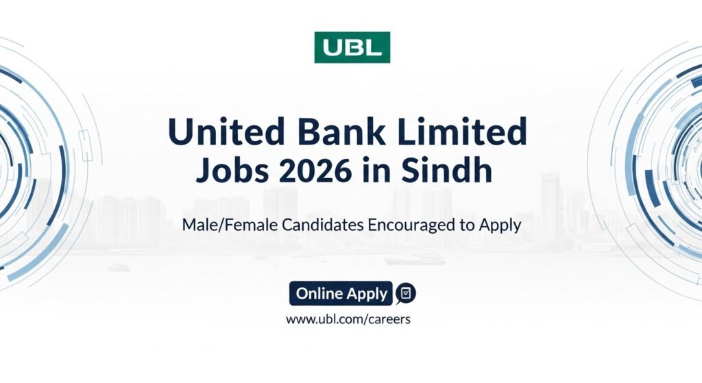 United Bank Limited Jobs  in Sindh
